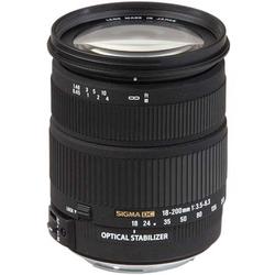 Sigma 18-200mm f3.5-6.3 DC OS Zoom Lens - 0.25x - 18mm to 200mm - f/3.5 to 6.3