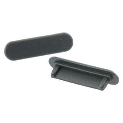 Eforcity Silicone Dock Plug for Apple iPod, 2 PC Black