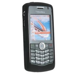 Eforcity Silicone Skin Case for Blackberry 8120 / 8130, Black by Eforcity