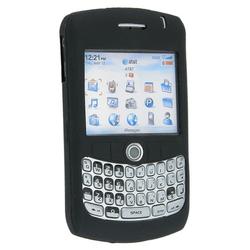 Eforcity Silicone Skin Case for Blackberry Curve 8300, Black by Eforcity