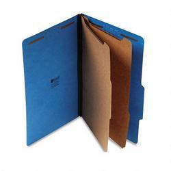 Universal Office Products Six Section Pressboard Classification Folder, Legal Size, Cobalt Blue, 10/Bx (UNV10311)