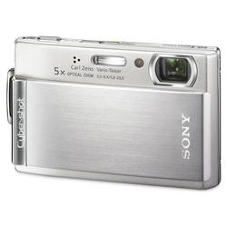 Sony Cyber-shot DSC-T300 Digital Camera - Silver - 10.1 Megapixel - 16:9 - 2x Digital Zoom - 3.5 Active Matrix TFT Color LCD