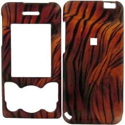 Wireless Emporium, Inc. Sony Ericsson W580i Dark Tiger Skin Snap-On Protector Case Faceplate