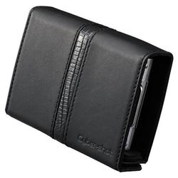 SONY DIGITAL STILL CAMERA ACCESSORI Sony LCJ-THC/B Jacket Case with Stylus - Leather - Black