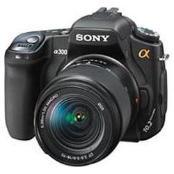 SONY DIGITAL STILL CAMERA ACCESSORI Sony alpha DSLR-A300 Digital SLR Camera with 18-70mm Zoom Lens - Black - 10.2 Megapixel - 3.9x Optical Zoom - 2.7 Active Matrix TFT Color LCD