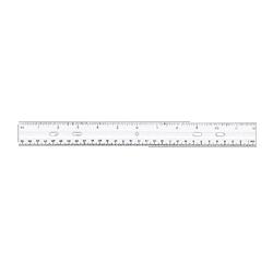 Sparco Products Standard Metric Ruler, 12 Long, Holes for Binders, Clear (SPR01488)