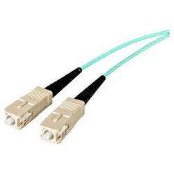 STARTECH.COM Startech.com 10Gb Fiber Optic Duplex Cable - 2 x SC - 2 x SC - 3.28ft - Aqua