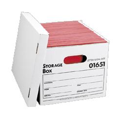 Sparco Products Storage File, Legal, 15 x24 x10 , White, 12/CT (SPR01650)