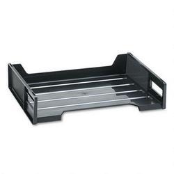 RubberMaid Super Stackable® Side Load Desk Tray, 16 3/4w x 12 3/8d x 3 3/4h, Black (RUB16061)