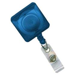 BRADY PEOPLE ID - CIPI TRANSLUCENT BLUE SQUARE SPRING CLIP BAD