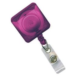 BRADY PEOPLE ID - CIPI TRANSLUCENT PURPLE SQUARE SPRING CLIP B