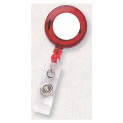 BRADY PEOPLE ID - CIPI TRANSLUCENT RED BADGE REEL CLEAR STRA (2120-3656)