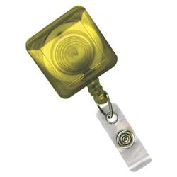 BRADY PEOPLE ID - CIPI TRANSLUCENT YELLOW SQR SPRING CLIP BDRL