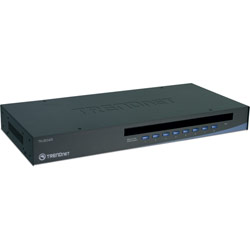 TRENDNET - BUSINESS CLASS TRENDnet TK-804R 8-Port USB KVM Switch - 8 x HD-15 Keyboard/Mouse/Video - 1U - Rack-mountable