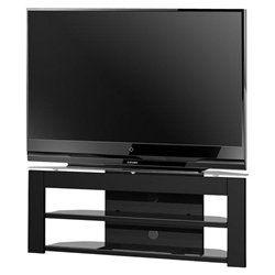 Techcraft MD57 TV Stand - Glass - Black