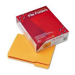 Smead Manufacturing Co. Top Tab File Folders, Double Ply Top, 1/3 Cut, Letter, Goldenrod, 100/Box (SMD12234)