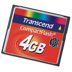 Transcend 4GB CompactFlash Memory Card (133x)