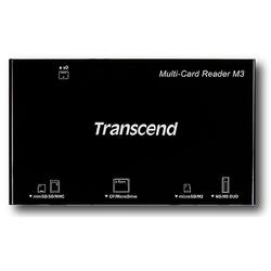 TRANSCEND INFORMATION Transcend Multi-Card Reader M3 - CompactFlash Type I, CompactFlash Type II, Microdrive, Secure Digital (SD) Card, Secure Digital High Capacity (SDHC), miniSD Ca