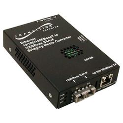 TRANSITION NETWORKS Transition Networks 10/100/1000BASE-T to 1000BASE-SX Stand-Alone Media Converter - 1 x RJ-45 , 1 x SC - 10/100/1000Base-T, 1000Base-SX (SGFEB1013-120-NA)