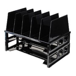 OFFICEMATE INTERNATIONAL CORP Tray And Sorter System, 13-1/2 x9-1/8 x10-1/4, Black (OIC22102)