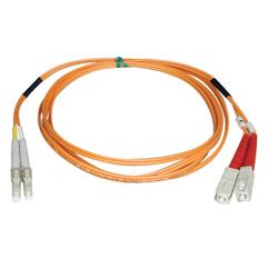 Tripp Lite Fiber Optic Duplex Patch Cable - 2 x LC - 2 x SC - 19.69ft - Orange