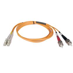 Tripp Lite Fiber Optic Duplex Patch Cable - 2 x LC - 2 x ST - 22.97ft - Orange