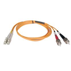 Tripp Lite Fiber Optic Duplex Patch Cable - 2 x LC - 2 x ST - 32.81ft - Orange
