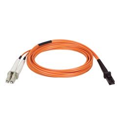 Tripp Lite Fiber Optic Duplex Patch Cable - 2 x MT-RJ - 2 x LC - 16.4ft - Orange