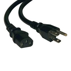 Tripp Lite P007-010 Standard Power Cord - 125V AC - 10ft - Black