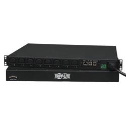 Tripp Lite Switched, Metered PDU with Remote Monitoring 1U Rackmount Power Distribution Unit for Networks with Individually Switchable Outlets, Current Metering (PDUMH20HVNET)