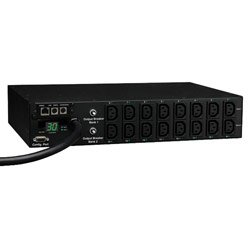 Tripp Lite Switched, Metered PDU with Remote Monitoring 2U Rackmount Power Distribution Unit for Networks with Individually Switchable Outlets, Current Metering