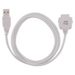 Eforcity USB Hotsync + Charging [2-IN-1] Cable for Microsoft Zune, White