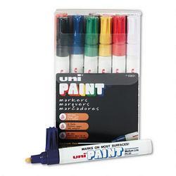 Faber Castell/Sanford Ink Company Uni® Paint Opaque Oil Based Paint Marker, Medium Point, 12 Color Set (SAN63631)