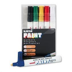 Faber Castell/Sanford Ink Company Uni® Paint Opaque Oil Based Paint Marker, Medium Point, 6 Color Set (SAN63630)