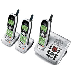 Uniden DXAI8580-3 5.8 GHz Digital Cordless Phone/Digital Answering System with Two Extra Handsets/Cradles