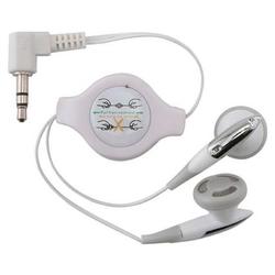 Eforcity Universal Retractable Stereo Headset, White