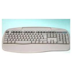 UNOTRON Unotron SpillSeal Washable Corded Keyboard - USB - Gray