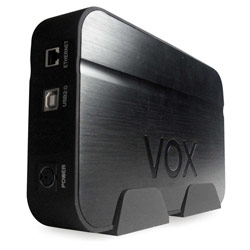 ION ELECTRONICS VOX Aluminum 3.5 NAS w/ USB 2.0 Enclosure - Black