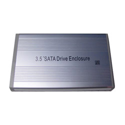 ION ELECTRONICS VOX Aluminum 3.5 SATA to USB 2.0 Enclosure - Silver