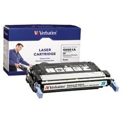 VERBATIM CORPORATION Verbatim HP Q5951A Replacement Laser Cartridge Cyan (Color LaserJet 4700 Series) - OEM