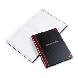 Esselte Pendaflex Corp. Visitor Register Book, 150 White Pages, 14 1/8 x 10 7/8, Black/Red Cover (ESS806)