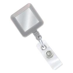 BRADY PEOPLE ID - CIPI WHITE 1-5/16IN (33MM) CLIP-ON SQUARE B