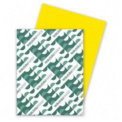 Wausau Papers Wausau Paper Astrobrights Card Stock Paper - Letter - 8.5 x 11 - 65lb - Smooth - 250 x Sheet - Solar Yellow