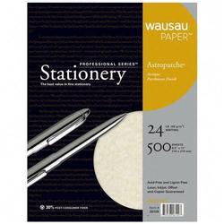 Wausau Papers Wausau Paper Astroparche Parchement Paper - Letter - 8.5 x 11 - 24lb - Parchment - 500 x Sheet - Natural