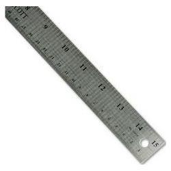 Acme United Corporation Westcott® Stainless Steel Ruler with Hang Up Hole, Cork Back, 15 Long (ACM10416)