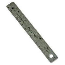 Acme United Corporation Westcott® Stainless Steel Ruler with Hang Up Hole, Cork Back, 6 Long (ACM10414)