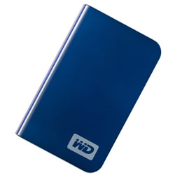 WESTERN DIGITAL Western Digital 160GB My Passport Essential USB 2.0 Portable Hard Drive - Intense Blue