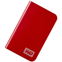 WESTERN DIGITAL - RETAIL Western Digital 160GB My Passport Essential USB 2.0 Portable Hard Drive - Real Red