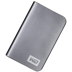 WESTERN DIGITAL Western Digital 250GB My Passport Elite USB 2.0 Portable Hard Drive - Titanium