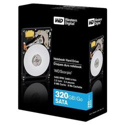 WESTERN DIGITAL Western Digital Scorpio Hard Drive - 2.5 , SATA, 320 GB, 3 Gb/s, 8 MB Cache, 5400 RPM - Internal Hard Drive